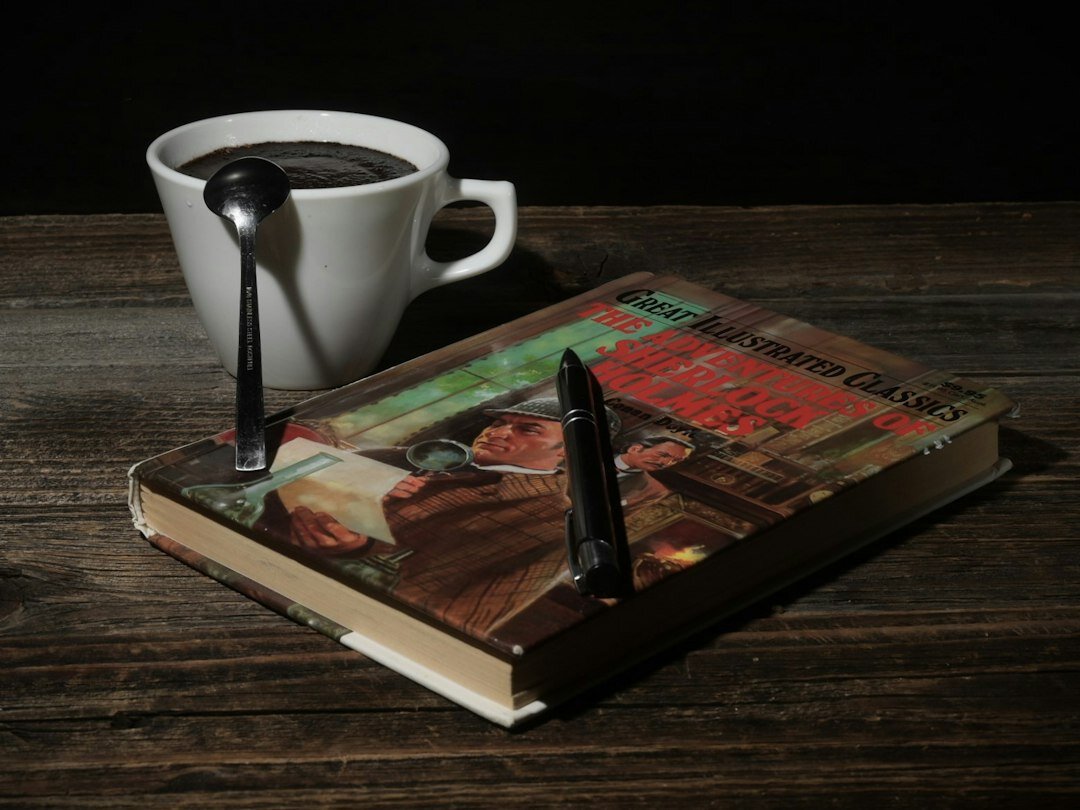 detective reading book